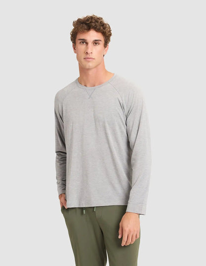Men's Bamboo Stretch-Knit Long Sleeve Pajama Top