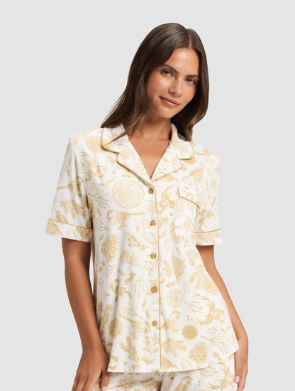 Women's Bamboo Stretch-Knit Short Sleeve Pajama Set - Last Chance