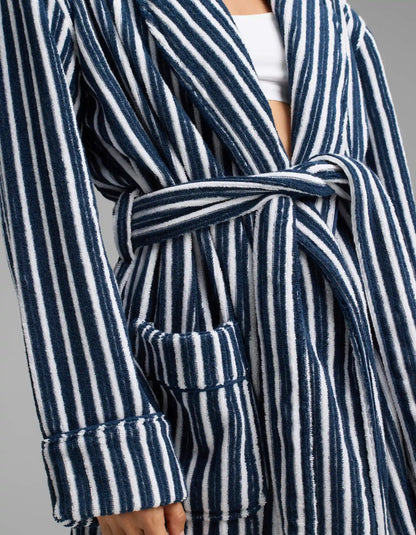 Ribbed Terry Bath Robe