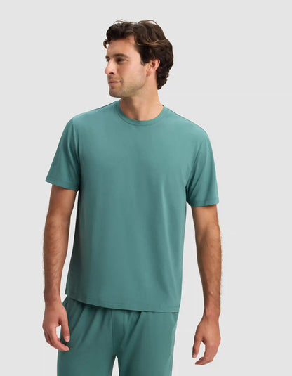 Men's First Layer Pajama Short Sleeve Tee & Pant Set
