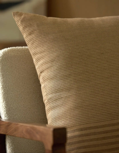 Striped Linen Throw Pillow