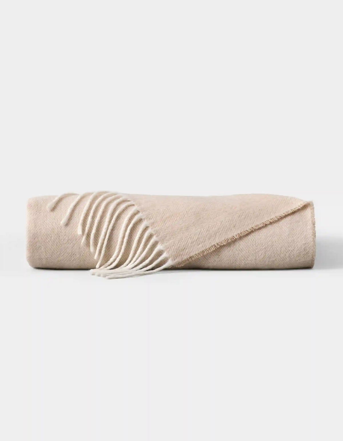 Bamboo Herringbone Tassel Throw