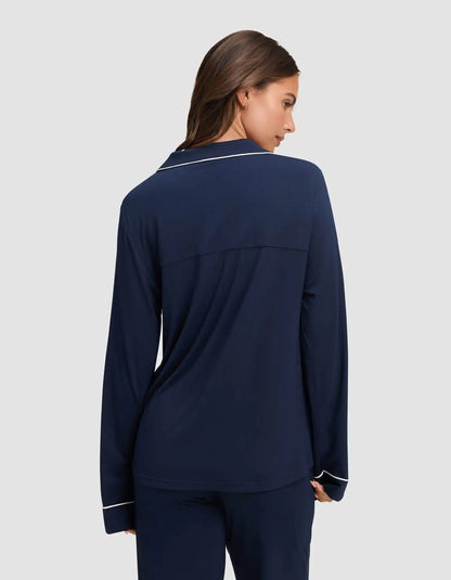 Women's Bamboo Stretch-Knit Long Sleeve Pajama Top