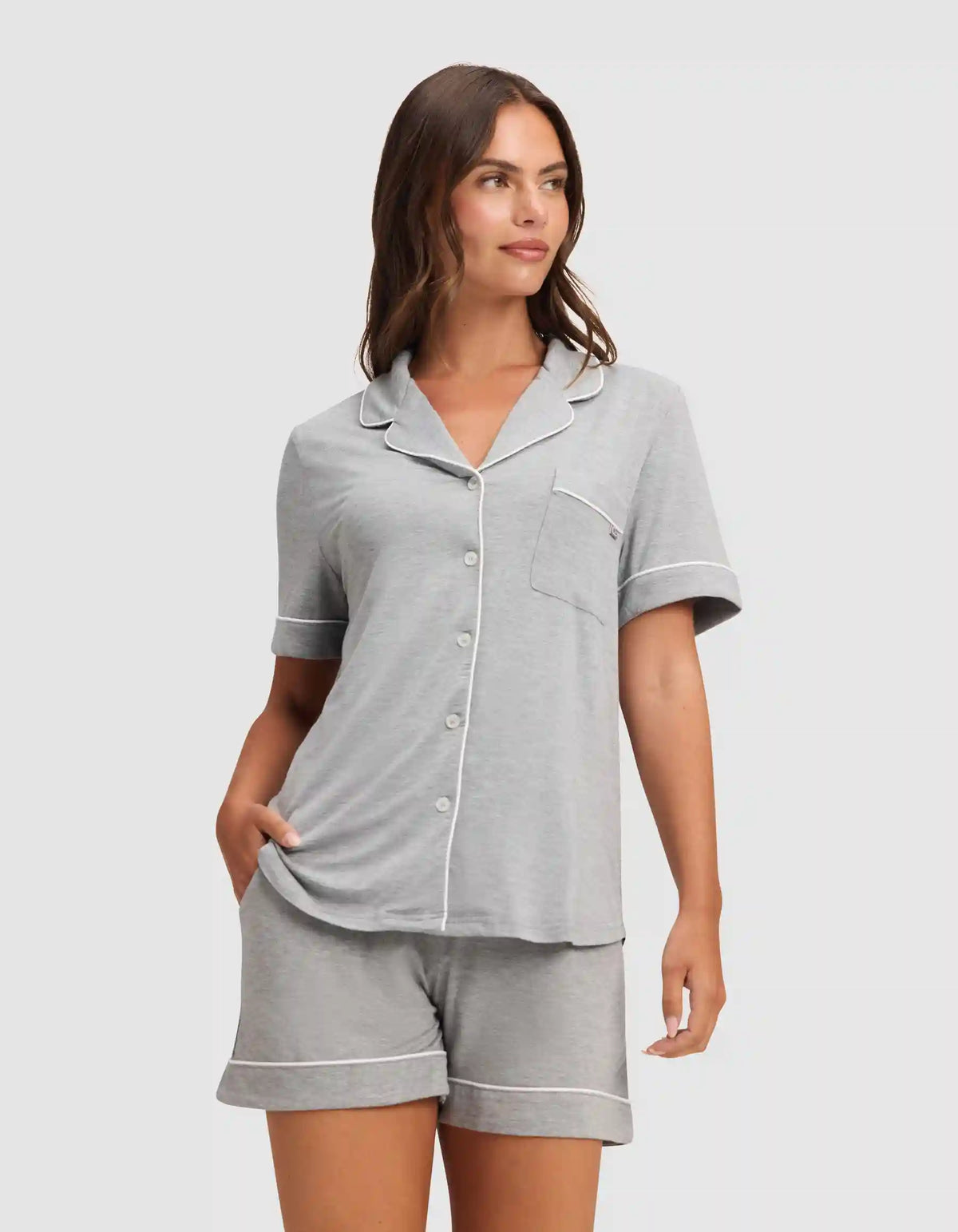 Women's Bamboo Stretch-Knit Short Sleeve Pajama Top