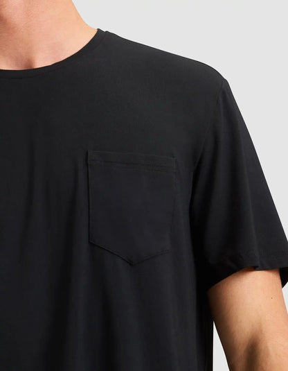 Men's Bamboo Stretch-Knit Short Sleeve Pajama Set