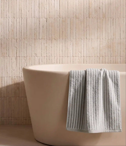Ribbed Terry Bath Towels