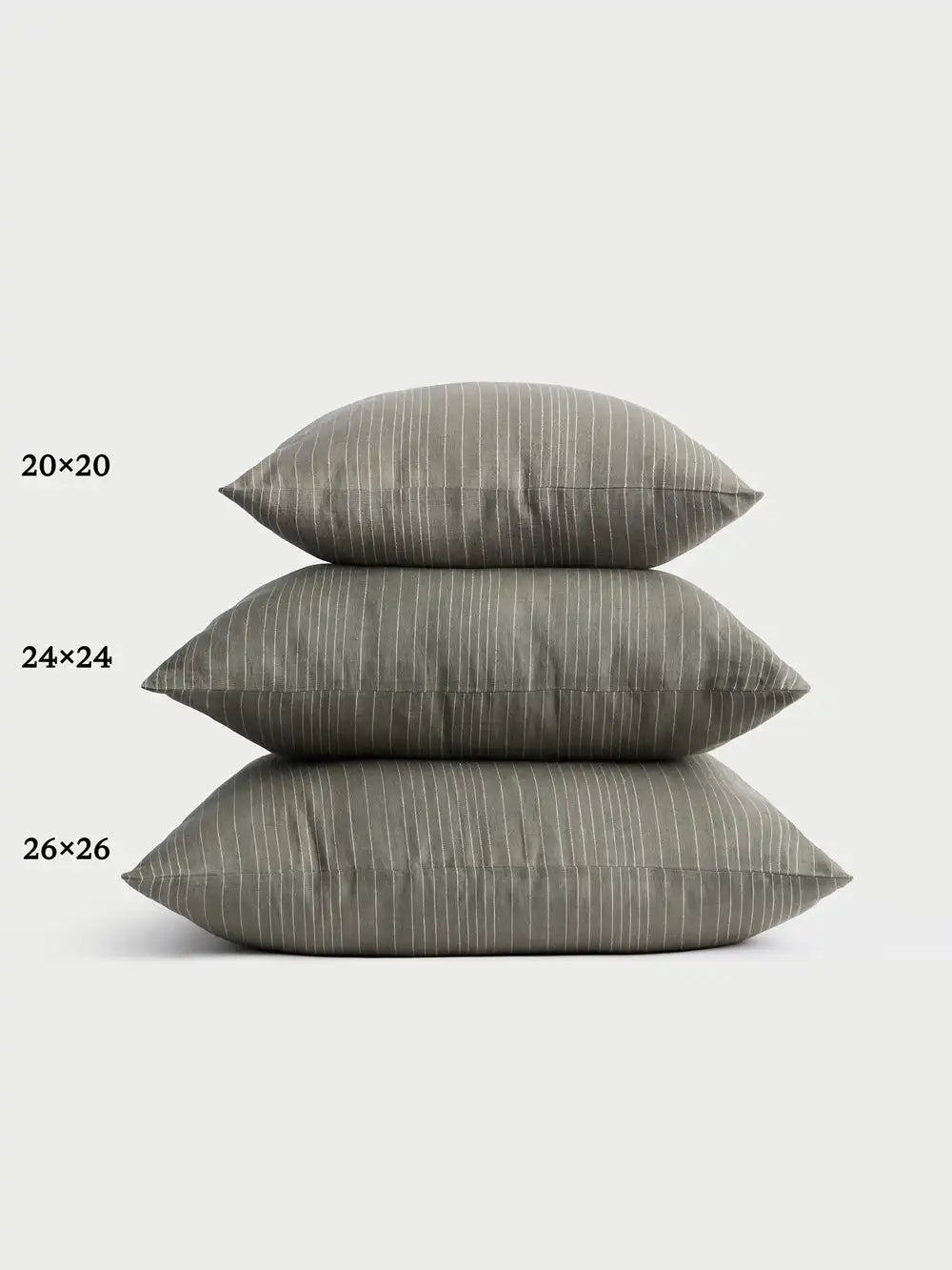 Striped Linen Throw Pillow