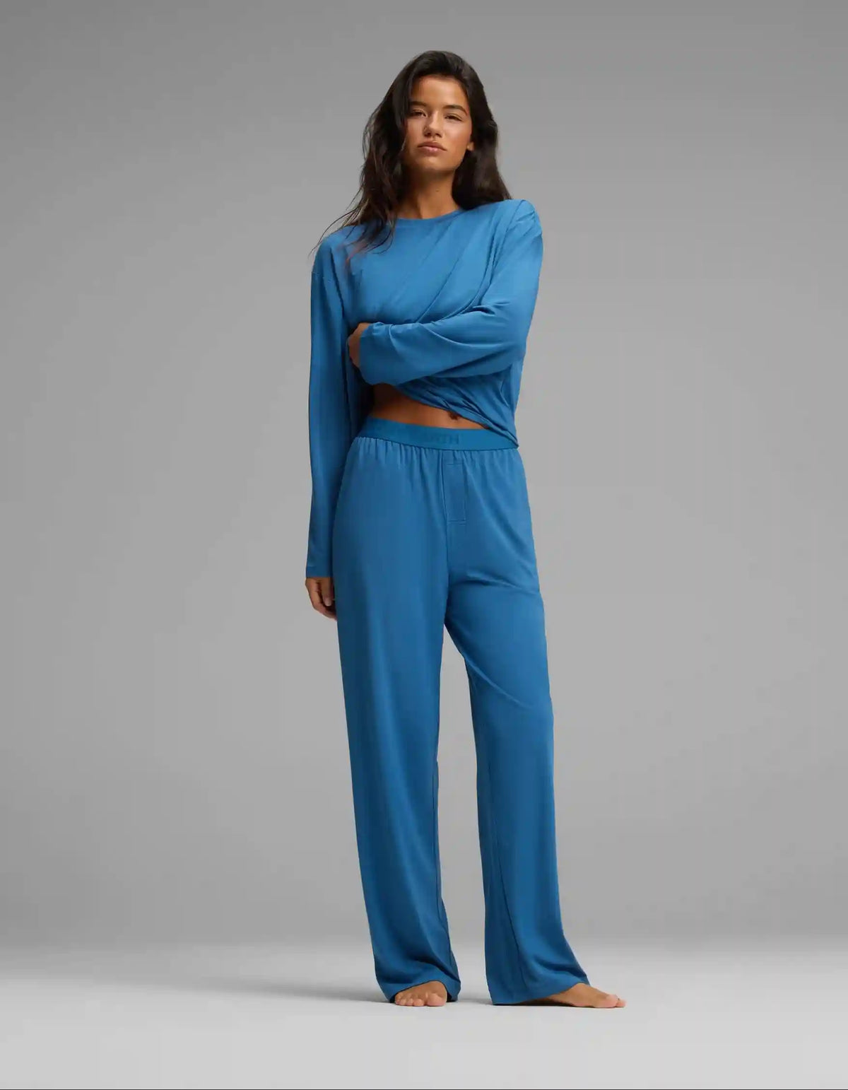 Women's First Layer Long Sleeve Sleep Tee & Pajama Pant Set