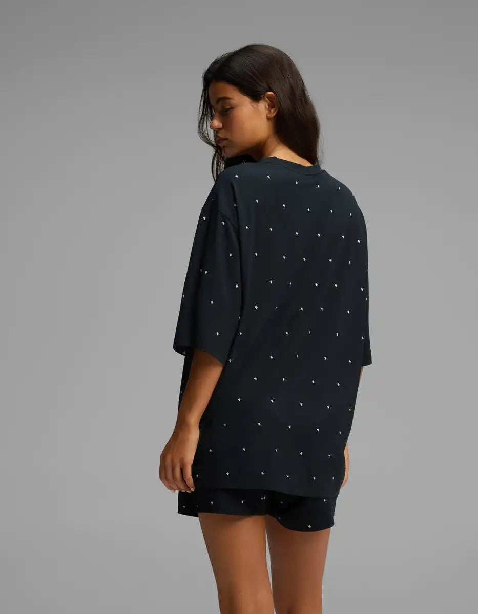 Women's First Layer Boyfriend Sleep Tee & Boxer Short Set