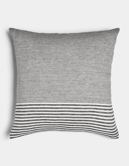 Striped Linen Throw Pillow