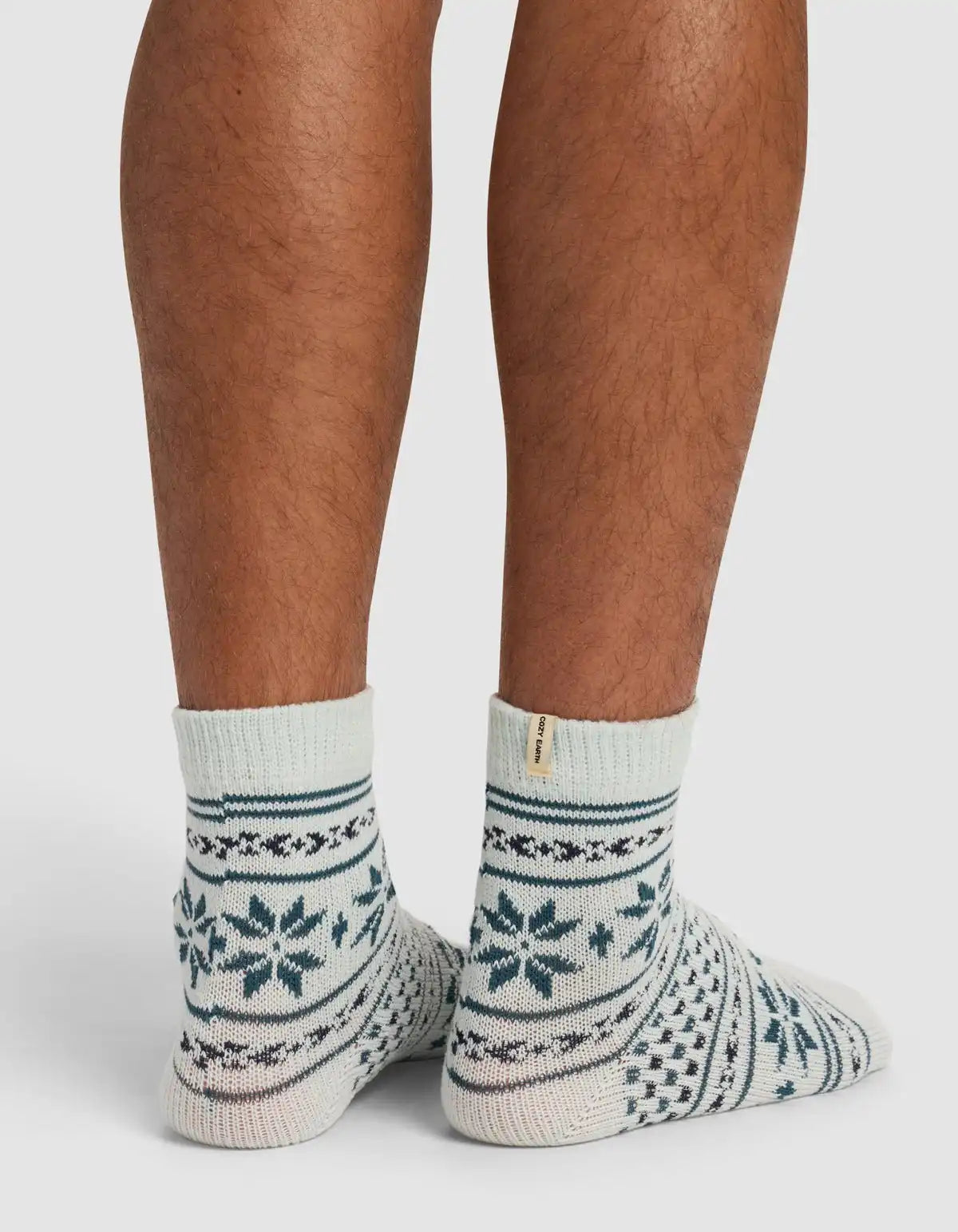 Snowflake Plush Lounge Quarter Sock