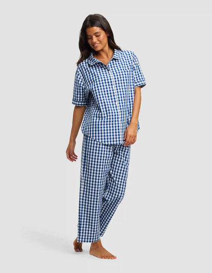 Women's Sutton Short Sleeve & Cropped Pajama Pant Set