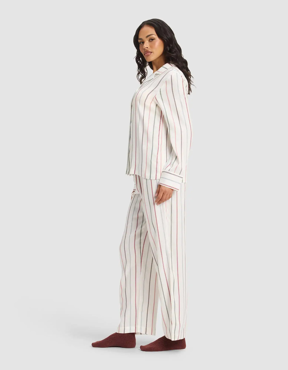 Women's Soft Woven Long Sleeve Pajama Set - Last Chance