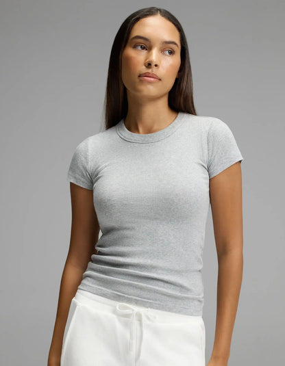Women's Fine Ribbed Tee