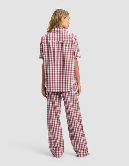 Women's Sutton Short Sleeve & Cropped Pajama Pant Set