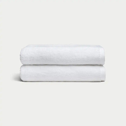 Ribbed Terry Bath Towels