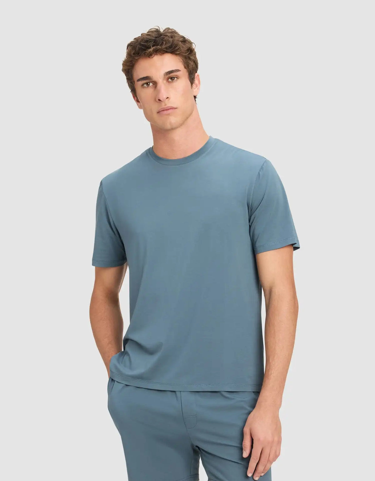 Men's First Layer Pajama Short Sleeve Tee & Pant Set