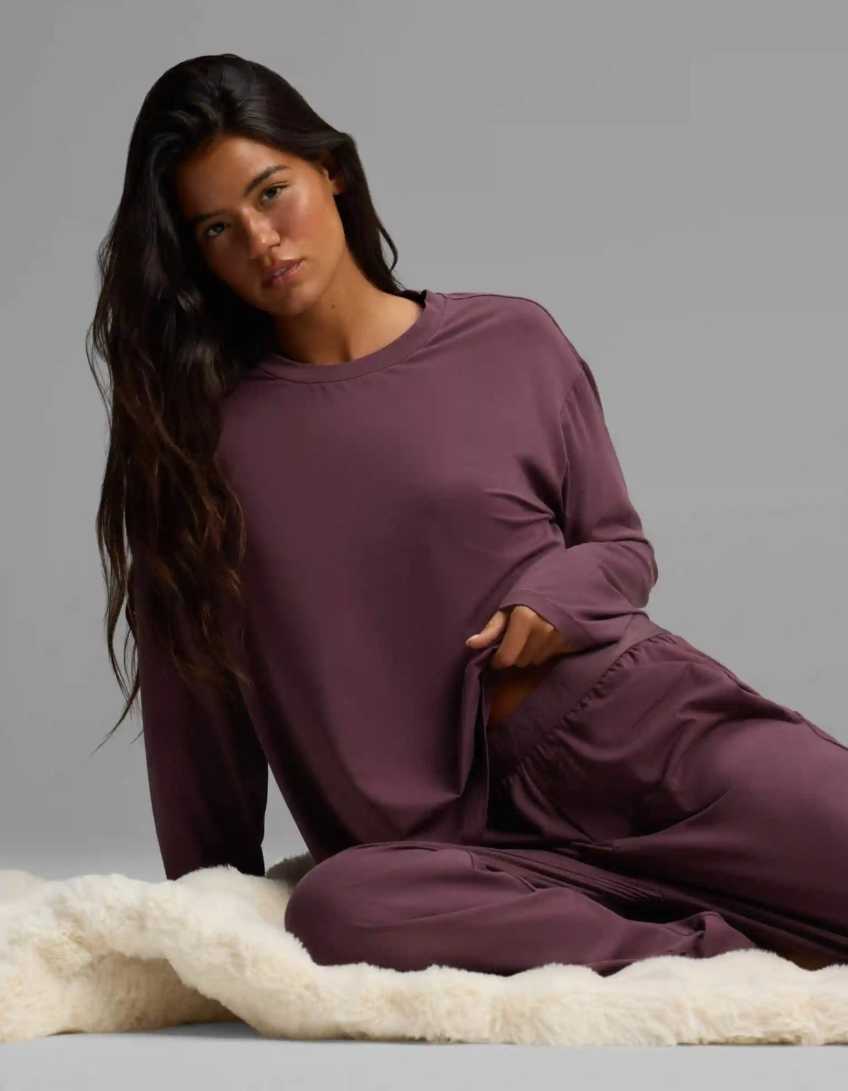 Women's First Layer Long Sleeve Sleep Tee & Pajama Pant Set