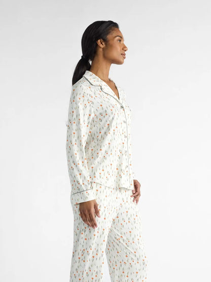 Women's Bamboo Stretch-Knit Long Sleeve Pajama Top - Last Chance