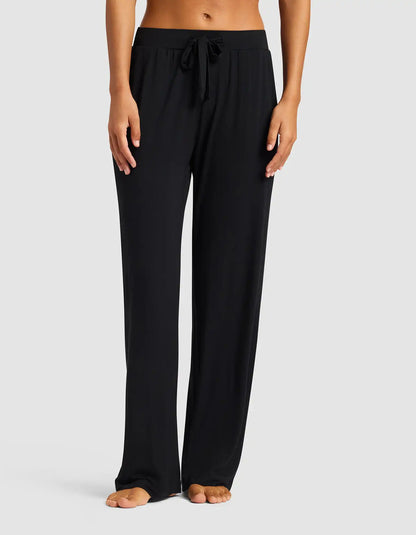 Women's Bamboo Stretch-Knit Long Sleeve Lounge Tee & Pant Set
