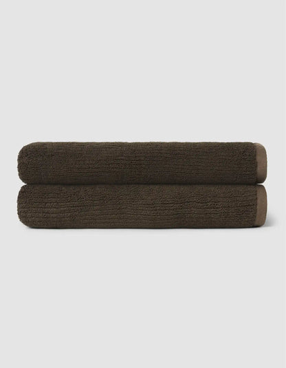 Ribbed Terry Bath Towels