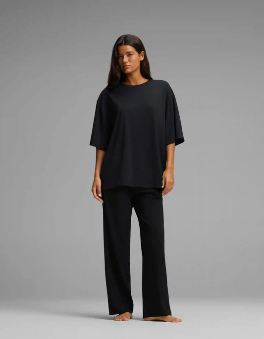 Women's First Layer Boyfriend Sleep Tee & Pajama Pant Set