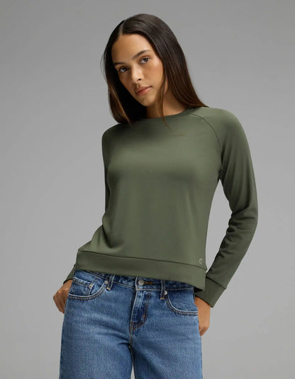 Women's Brushed Bamboo Pullover Crew