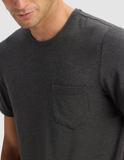 Men's Bamboo Stretch-Knit Short Sleeve Pajama Set