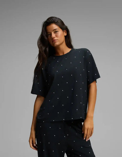 Women's First Layer Pajama Short Sleeve Tee & Pajama Pant Set