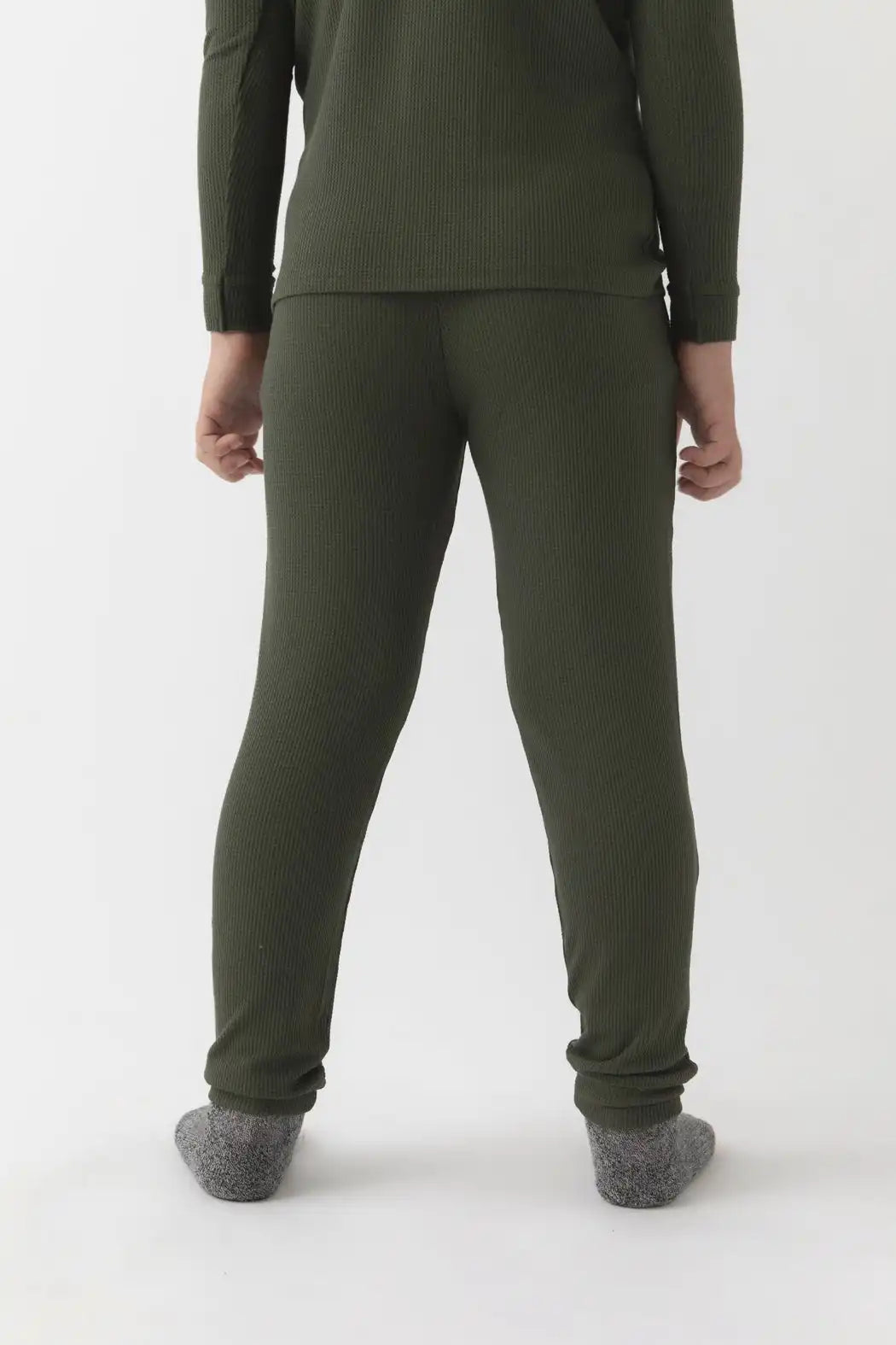 Children's Bamboo Waffle Knit Base Layer Set