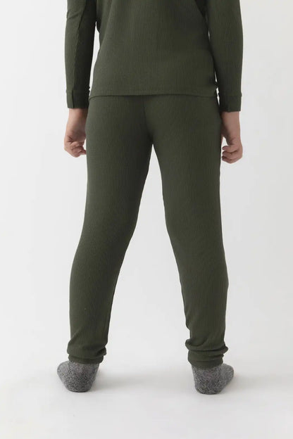 Children's Bamboo Waffle Knit Base Layer Set