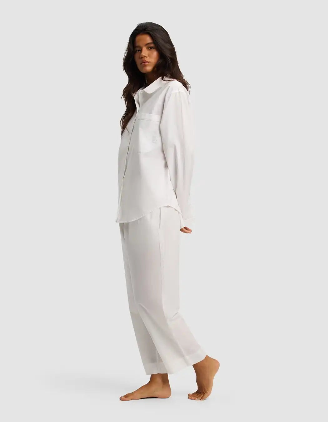 Women's Sutton Long Sleeve Cropped Pajama Set - Last Chance