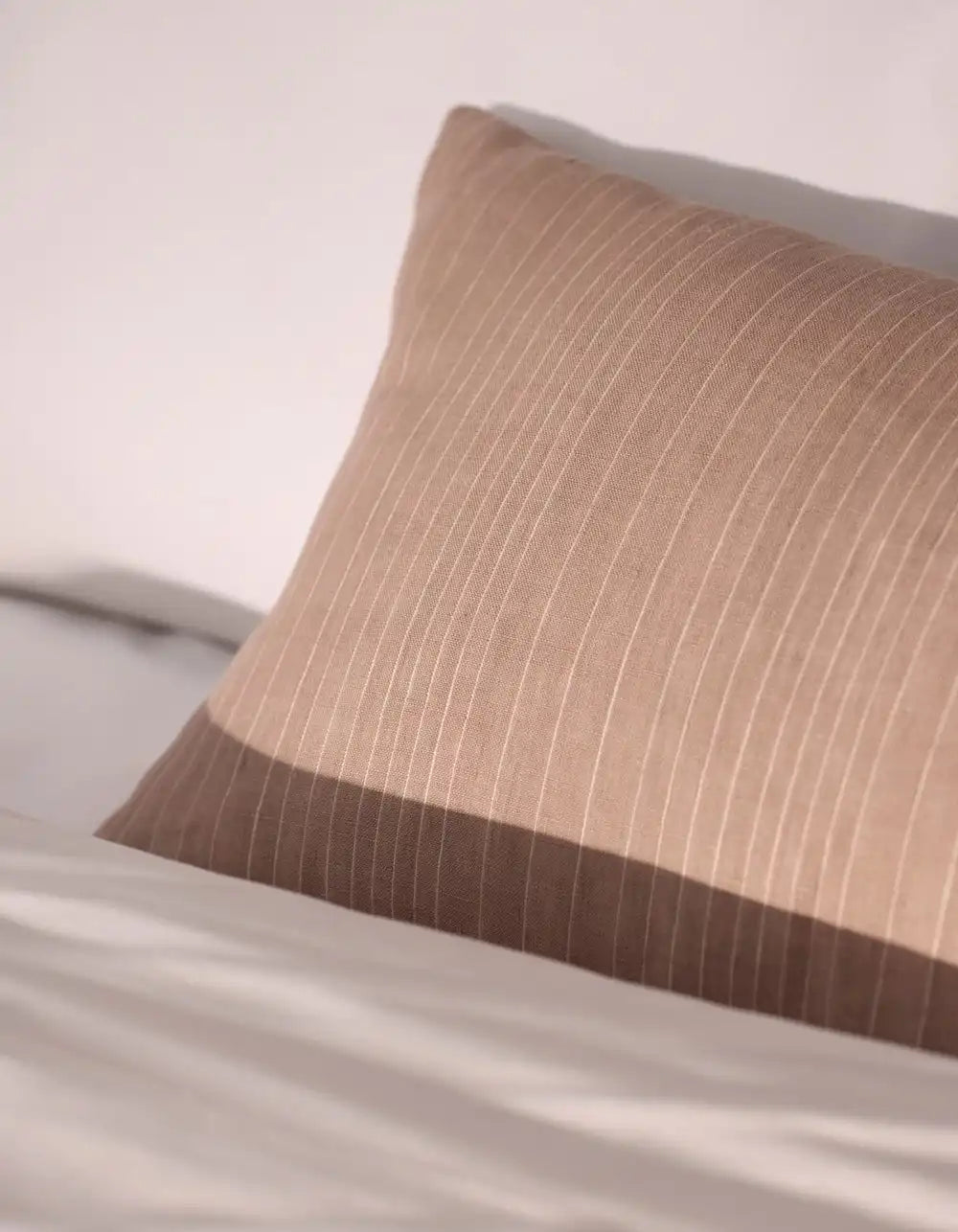 Striped Linen Throw Pillow