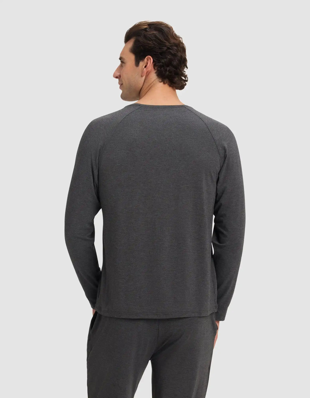 Men's Bamboo Stretch-Knit Long Sleeve Pajama Set