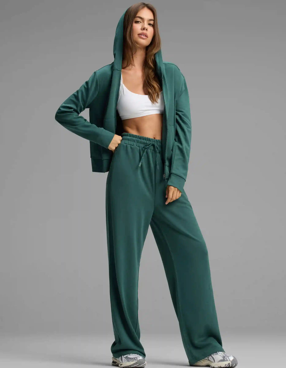 Women's Versa Full-Zip Hoodie & Wide Leg Pant Set