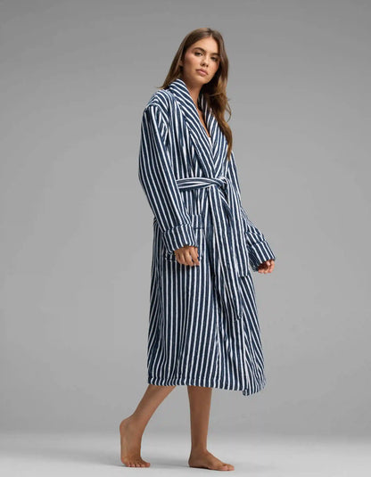 Ribbed Terry Bath Robe