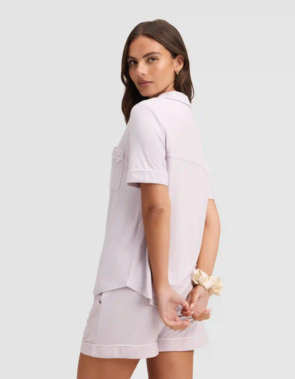 Women's Bamboo Stretch-Knit Short Sleeve Pajama Set