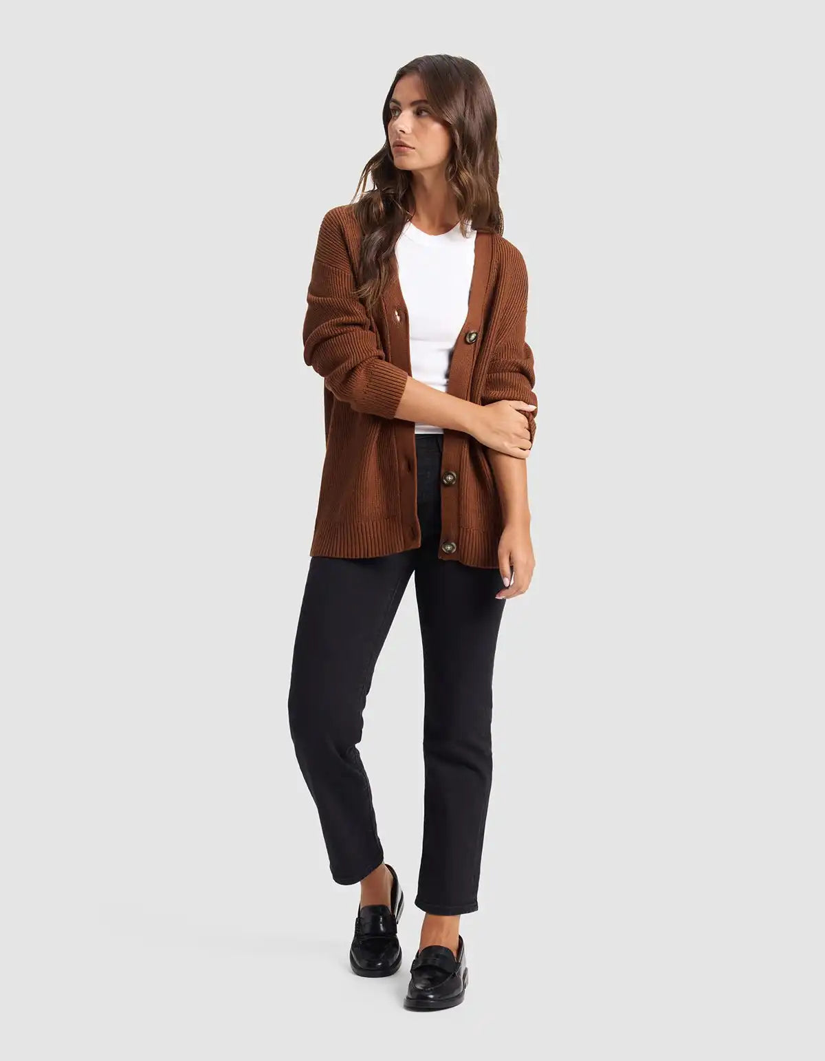 Oversized Classic Cardigan