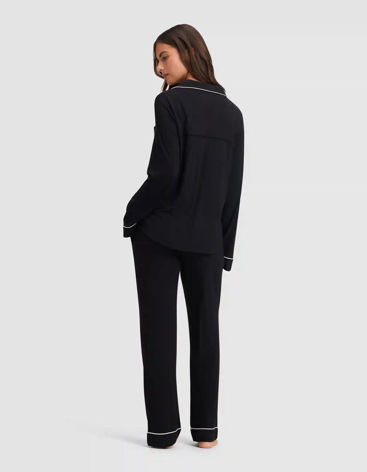 Women's Bamboo Stretch-Knit Long Sleeve Pajama Set