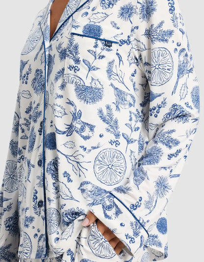 Women's Bamboo Stretch-Knit Long Sleeve Pajama Top - Last Chance