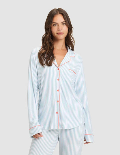 Women's Bamboo Stretch-Knit Long Sleeve Pajama Top - Last Chance
