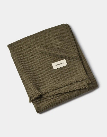 Alpaca Waffle Throw