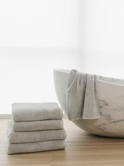 Ribbed Terry Bath Towels