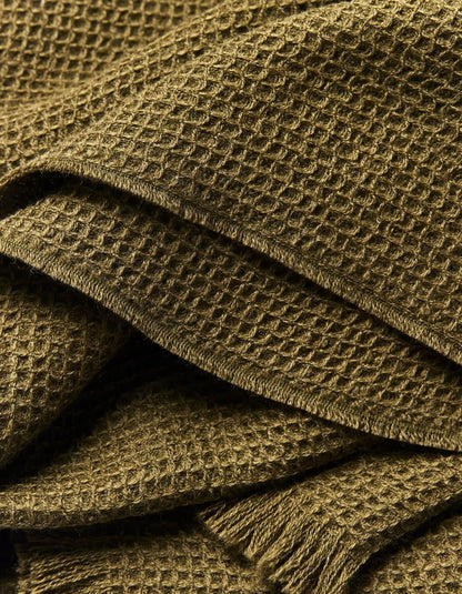 Alpaca Waffle Throw