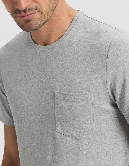 Men's Bamboo Stretch-Knit Short Sleeve Pajama Set