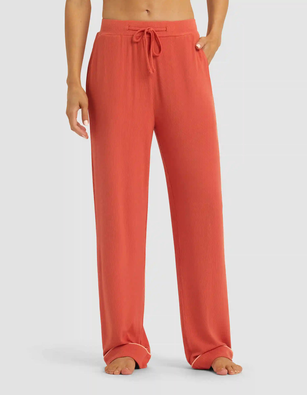 Women's Bamboo Rib Knit Classic Pajama Pant - Last Chance