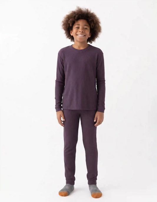 Children's Bamboo Waffle Knit Base Layer Set