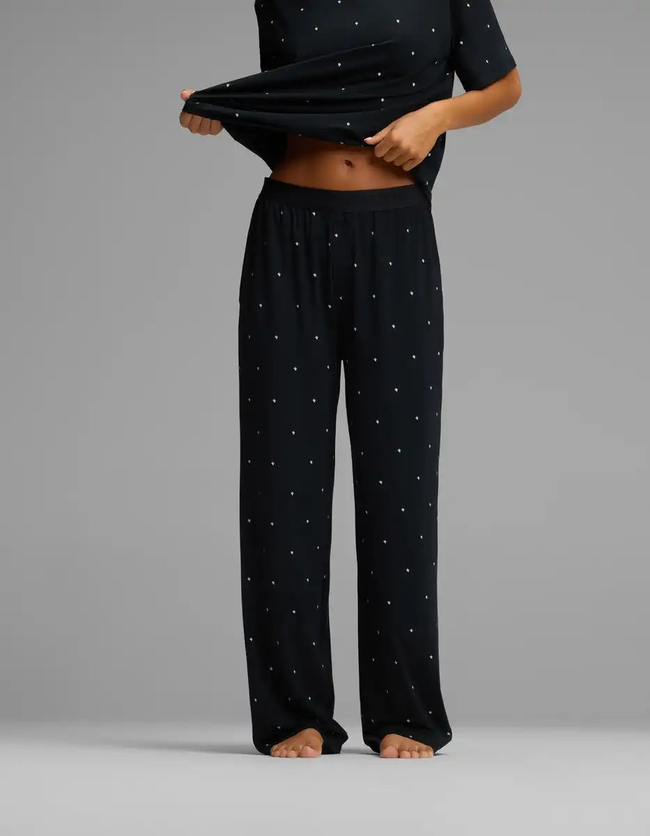 Women's First Layer Pajama Short Sleeve Tee & Pajama Pant Set